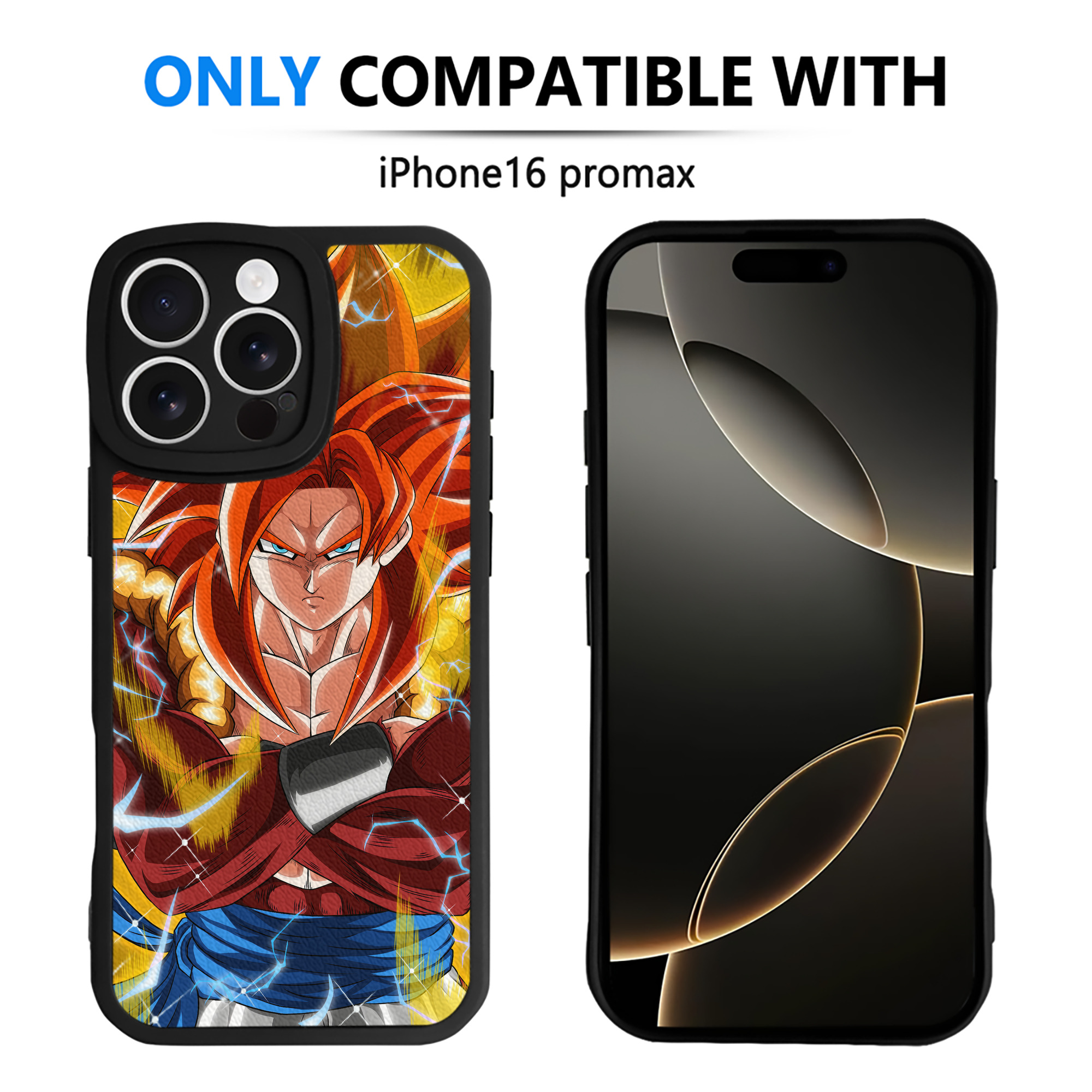 （画像用） ドラゴンボール DRAGON BALL 【iPhone 16シリーズ対応】シリコンスマホケース（レザー調） 材質：シリコン